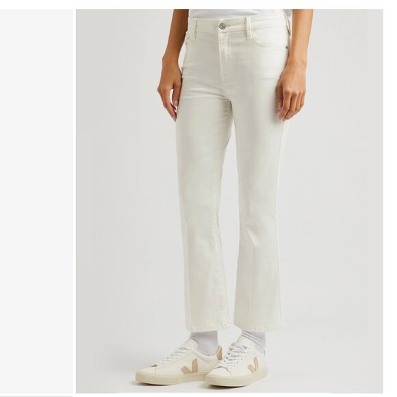 Frame Le Crop Mini Boot in Ecru Retail $298 From Neiman Marcus - Picture 3 of 11